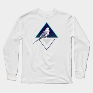 Modern Design Space Budgie Long Sleeve T-Shirt